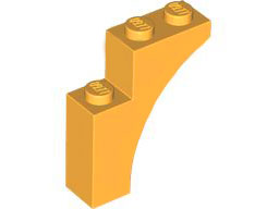 Brick Arch 1 x 3 x 3 [Gothic] in Bright Light Orange