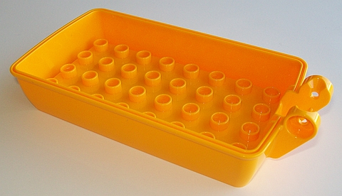 Duplo Camper Base with 4 x 8 Studs in Bright Light Orange