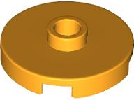 Plate Special Round 2 x 2 with Center Stud (Jumper Plate) in Bright Light Orange