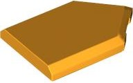 Tile Special 2 x 3 Pentagonal in Bright Light Orange