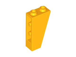 Brick Sloped Inverted 75° 2 x 1 x 3 in Bright Light Orange