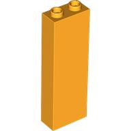 Brick 1 x 2 x 5 with Hollow Studs in Bright Light Orange