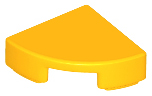 Tile Round 1 x 1 Quarter in Bright Light Orange