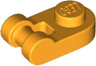 Plate Special 1 x 1 Rounded with Handle in Bright Light Orange