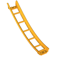 Vehicle Track, Roller Coaster Ramp Large Lower Part, 6 Bricks Elevation in Bright Light Orange