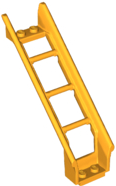 Vehicle Track, Roller Coaster Steep Ramp, 6 Bricks Elevation in Bright Light Orange