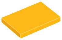 Tile 2 x 3 in Bright Light Orange