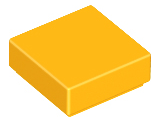Tile 1 x 1 with Groove in Bright Light Orange