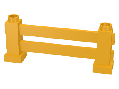 Duplo Fence 1 x 6 x 2 in Bright Light Orange