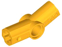 Technic Axle and Pin Connector Angled #3 - 157.5° in Bright Light Orange