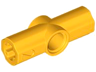 Technic Axle and Pin Connector Angled #2 - 180° in Bright Light Orange