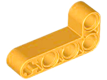 Technic Beam 2 x 4 L-Shape Thick in Bright Light Orange