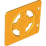 Duplo Door / Lid, Chinese Effect in Bright Light Orange