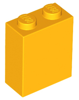 Brick 1 x 2 x 2 with Inside Stud Holder in Bright Light Orange