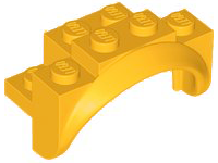 Wheel Arch, Mudguard 4 x 2 x 2 1/2 in Bright Light Orange