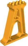 Duplo Support / Column / Girder in Bright Light Orange