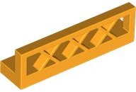 Fence Lattice 1 x 4 x 1 in Bright Light Orange