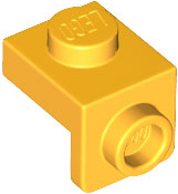 Bracket 1 x 1 - 1 x 1 in Bright Light Orange