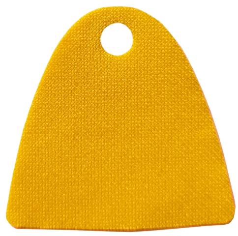 Neckwear Cape, Straight Bottom, One Top Hole [Spongy Stretchable Fabric] in Bright Light Orange