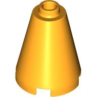Cone 2 x 2 x 2, Open Stud in Bright Light Orange