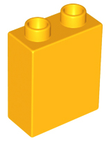 Duplo Brick 1 x 2 x 2 in Bright Light Orange