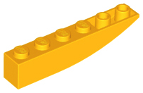 Brick Curved Inverted 6 x 1 in Bright Light Orange