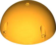 Technic Panel Dome 11 x 11 with Pin Holes in Bright Light Orange