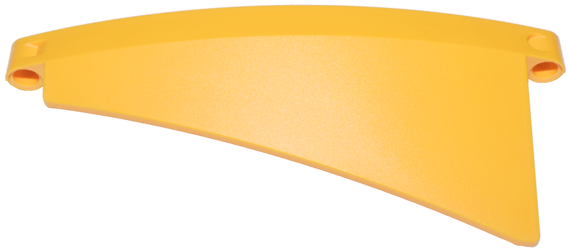 Technic Panel Curved 5 x 13 x 3 Tapered, Left #54 in Bright Light Orange