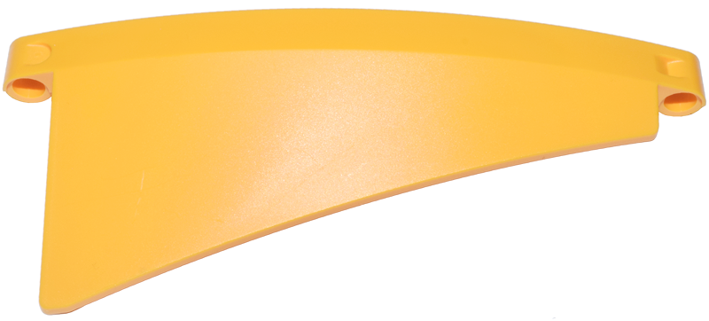 Technic Panel Curved 5 x 13 x 3 Tapered, Right #55 in Bright Light Orange