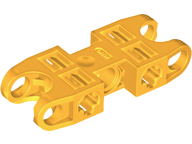 Technic Axle and Pin Connector 2 x 5 with Two Ball Joint Sockets in Bright Light Orange