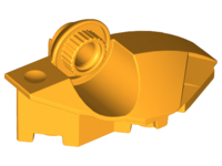 Large Figure Foot, with Rotation Joint Ball Half [Vertical Side] in Bright Light Orange
