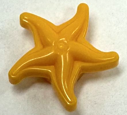 Animal, Sea Life Set, Fish with Bar in Bright Light Orange
