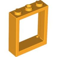 Window Frame 1 x 3 x 3 in Bright Light Orange