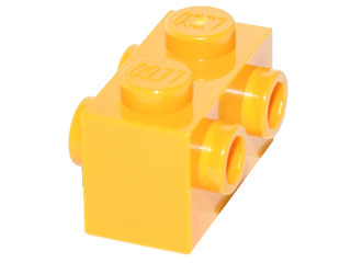 Brick Special 1 x 2 with Studs on 2 Sides in Bright Light Orange