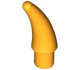 Animal Body Part, Barb / Claw / Tooth / Talon / Horn, Small in Bright Light Orange