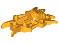 Large Figure Foot, Claws, Toa Inika in Bright Light Orange