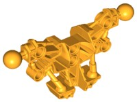 Large Figure Skeletal, Torso with 2 Ball Joints (Piraka) in Bright Light Orange