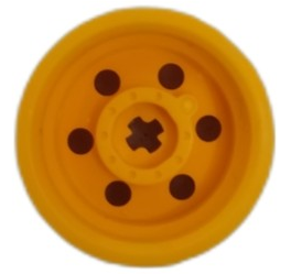 Wheel 30.4 x 20 without Pinholes, with Reinforced Rim in Bright Light Orange