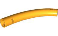 Animal Body Part / Plant, Tail / Neck / Branch / Trunk, Middle Section with Pin Holes in Bright Light Orange