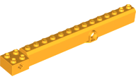 Crane Arm Outside, Wide with Pin Hole at Mid-Point in Bright Light Orange