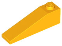 Brick Sloped 18° 4 x 1 in Bright Light Orange