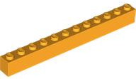 Brick 1 x 12 in Bright Light Orange
