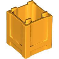 Container Box 2 x 2 x 2 - Top Opening in Bright Light Orange