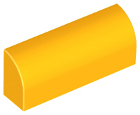 Brick Curved 1 x 4 x 1 1/3 No Studs in Bright Light Orange