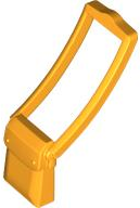 Bag / Messenger Pouch with Long Strap in Bright Light Orange