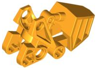 Large Figure Foot, with Ball Joint Socket with Flat Top 3 x 6 x 2 1/3 in Bright Light Orange