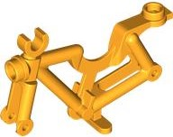 Bicycle Frame, No Handlebars in Bright Light Orange