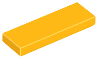 Tile 1 x 3 in Bright Light Orange