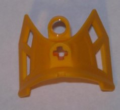 Large Figure Leg Cover, Armor, Shin / Ankle Guard in Bright Light Orange
