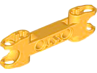 Technic Axle and Pin Connector 2 x 7 with Two Ball Joint Sockets, Squared Ends and Axle Hole in Center in Bright Light Orange